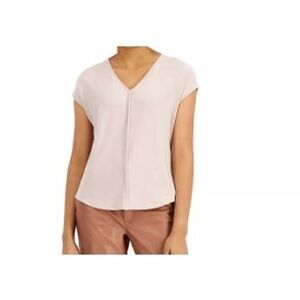 BAR III Women's Seamed V-Neck Top